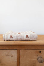 Load image into Gallery viewer, NEW GRAIN TEDDY PATCHWORK BLANKET || CRIB