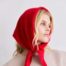 Load image into Gallery viewer, MERINO WOOL TRIANGLE SCARF || FLAMING RED