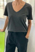 Load image into Gallery viewer, LE BON SHOPPE ORGANIC COTTON LA VIE TEE || VINTAGE BLACK