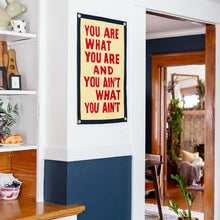 Load image into Gallery viewer, OXFORD PENNANT YOU ARE WHAT YOU ARE CAMP FLAG || JOHN PRINE