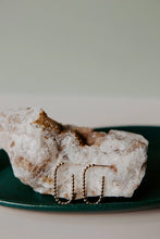 Load image into Gallery viewer, BEADED OBLONG HOOP