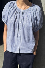 Load image into Gallery viewer, LE BON SHOPPE EMILY SHORT SLEEVE TOP || BLUE STRIPE