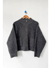 Load image into Gallery viewer, LE BON SHOPPE ALPACA ZIP JACKET || CHARCOAL