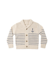 Load image into Gallery viewer, RYLEE & CRU SHAWL CARDIGAN NATURAL & MARINE