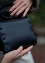 Load image into Gallery viewer, LEATHER SADDLE BAG || BLACK