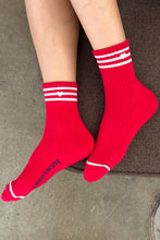Load image into Gallery viewer, LE BON SHOPPE EMBROIDERED GIRLFRIEND SOCKS || SCARLETT + HEART