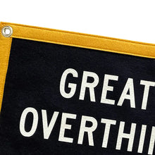 Load image into Gallery viewer, OXFORD PENNANT CAMP FLAG || GREAT MINDS OVER THINK ALIKE