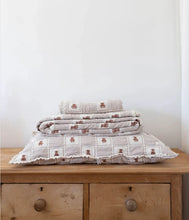 Load image into Gallery viewer, NEW GRAIN PATCHWORK TWIN BLANKET || TEDDY