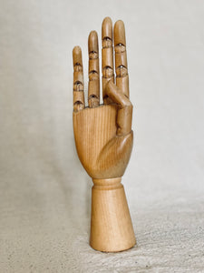 VINTAGE WOODEN ARTICULATED HAND