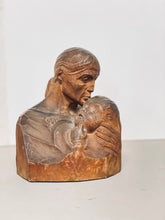 Load image into Gallery viewer, VINTAGE WOMAN AND CHILD CARVED SCULPTURE
