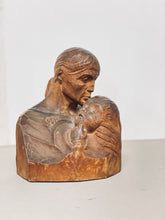 Load image into Gallery viewer, VINTAGE WOMAN AND CHILD CARVED SCULPTURE