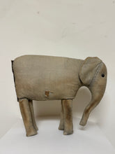 Load image into Gallery viewer, PRIMITIVE STRAW STUFFED ELEPHANT