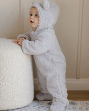 Load image into Gallery viewer, SALE - QUINCY MAE Bear Jumpsuit - Frost