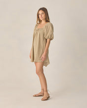 Load image into Gallery viewer, RYLEE + CRU WOMEN'S SABRINA MINI DRESS OCRE CHECK