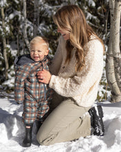 Load image into Gallery viewer, RYLEE & CRU CEDAR PUFFER SUIT MIDNIGHT CHECK