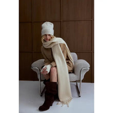 Load image into Gallery viewer, THE REYKJAVIK SCARF 100% RECYCLED || PEBBLE BEIGE