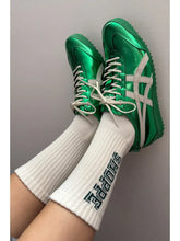 Load image into Gallery viewer, LE BON SHOPPE PREPPY SOCKS || CANVAS/ GREEN