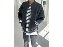 Load image into Gallery viewer, LE BON SHOPPE ALPACA ZIP JACKET || CHARCOAL