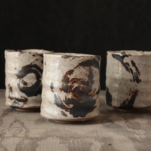 Load image into Gallery viewer, WILD CLAY HOURGLASS TEACUP GRANITE GLAZE