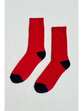 Load image into Gallery viewer, LE BON SHOPPE CLASSIC CASHMERE SOCK || POPPY RED