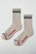 Load image into Gallery viewer, LE BON SHOPPE BOYFRIEND SOCKS || OATMILK
