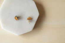 Load image into Gallery viewer, FOLD STUDS || BLACK + GOLD