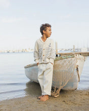 Load image into Gallery viewer, RYLEE & CRU SHAWL CARDIGAN NATURAL & MARINE