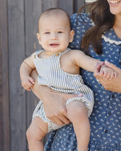 Load image into Gallery viewer, RYLEE & CRU LOU ROMPER RAILROAD STRIPE