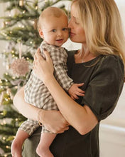 Load image into Gallery viewer, SALE- QUINCY MAE Woven Jumpsuit || Forest Check