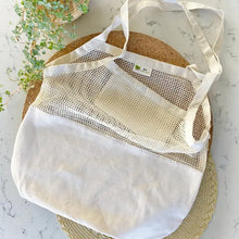 Load image into Gallery viewer, ORGANIC HALF MESH MARKET TOTE