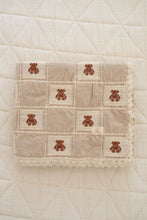 Load image into Gallery viewer, NEW GRAIN TEDDY PATCHWORK BLANKET || CRIB
