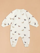 Load image into Gallery viewer, RYLEE + CRU RAGLAN JUMPSUIT || DACHSHUND
