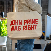 Load image into Gallery viewer, OXFORD PENNANT TOTE BAG || JOHN PRINE WAS RIGHT
