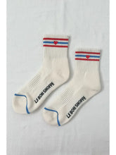 Load image into Gallery viewer, LE BON SHOPPE EMBROIDERED GIRLFRIEND SOCKS || LECHE+ HEART
