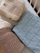 Load image into Gallery viewer, NEW GRAIN QUILTED BABY BLANKET || POWDER
