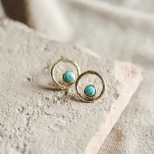 Load image into Gallery viewer, Bristol Studs // Turquoise
