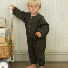 Load image into Gallery viewer, RYLEE + CRU RELAXED WOVEN JUMPSUIT || EVERGREEN
