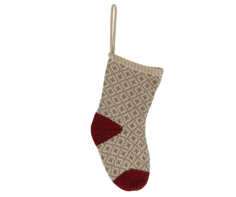 MAILEG CHRISTMAS STOCKING || SOFT GREY