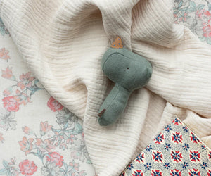 MAILEG LULLABY FRIENDS MOUSE RATTLE || RHINO PINE