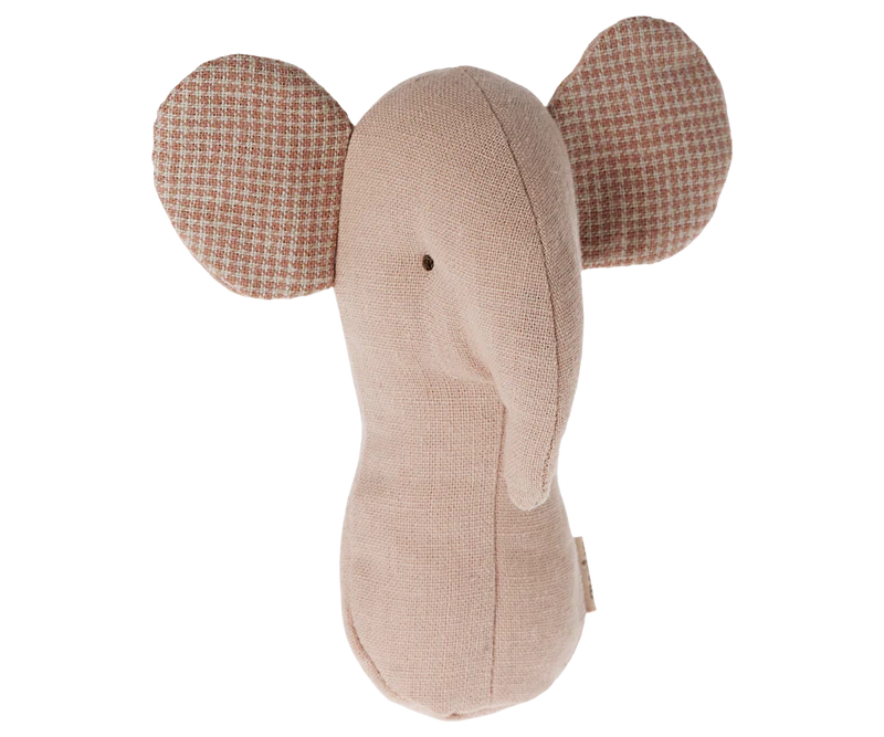 MAILEG LULLABY FRIENDS MOUSE RATTLE || ELEPHANT ROSE