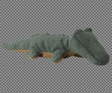 Load image into Gallery viewer, PRE ORDER MAILEG SAFARI FRIENDS, CROCODILE SMALL || FOREST GREEN
