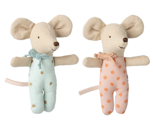 MAILEG TWINS BABY MICE in MATCHBOX