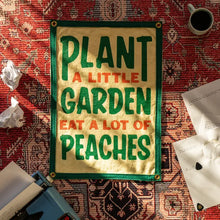 Load image into Gallery viewer, OXFORD PENNANT PLANT A LITTLE GARDEN EAT A LOT OF PEACHES || JOHN PRINE
