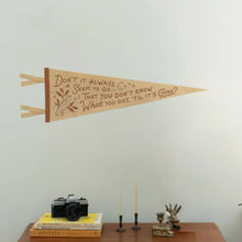 Load image into Gallery viewer, OXFORD PENNANT JONI MITCHELL BIG YELLOW TAXI PENNANT
