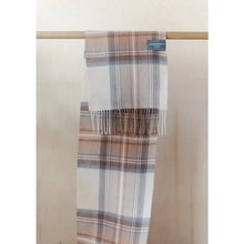 Load image into Gallery viewer, LAMBSWOOL SCARF || NATURAL TARTAN
