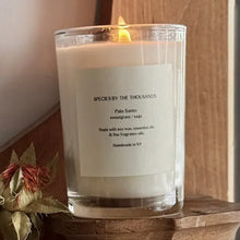 Load image into Gallery viewer, Palo Santo, Sweetgrass + Sage Handcrafted Scented Soy Candle
