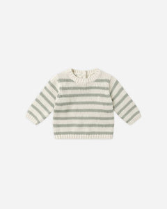 QUINCY MAE REX SWEATER || FERN STRIPE