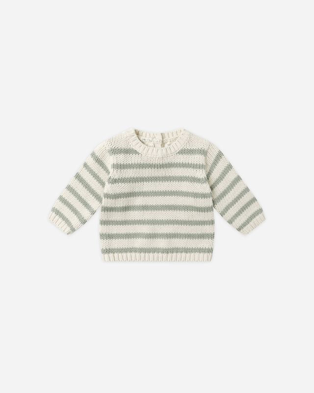 QUINCY MAE REX SWEATER || FERN STRIPE