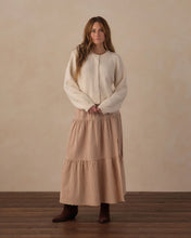 Load image into Gallery viewer, RYLEE &amp; CRU WOMEN'S FUZZY CARDIGAN NATURAL

