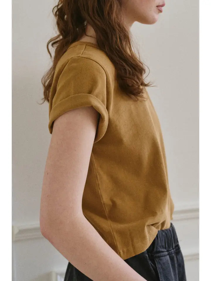 LE BON SHOPPE THE LITTLE BOY TEE ||  BUTTERSCOTCH